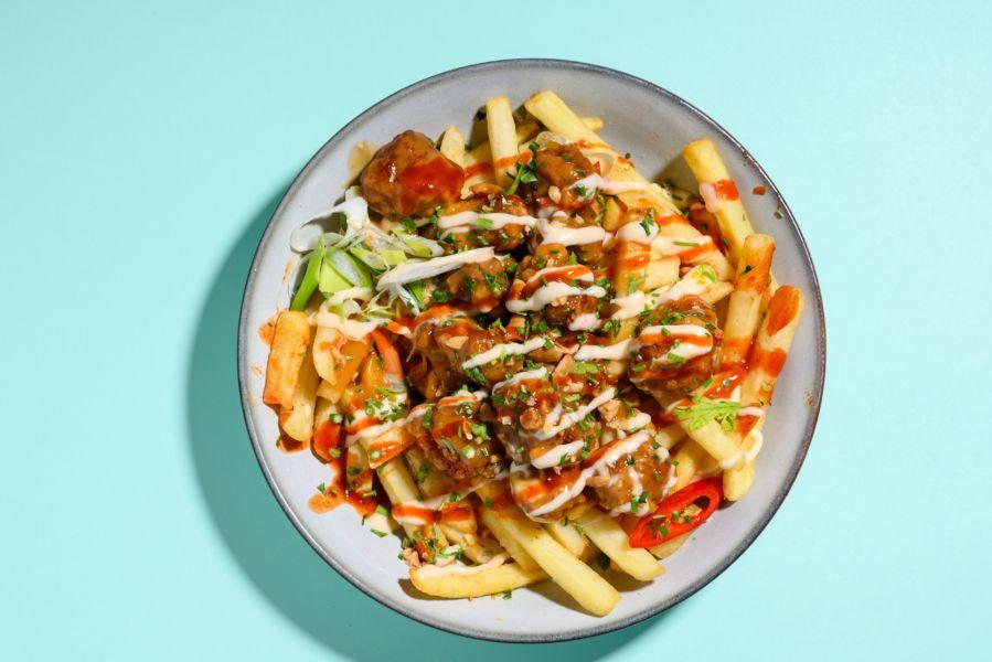 Korean Chicken Loaded Fries