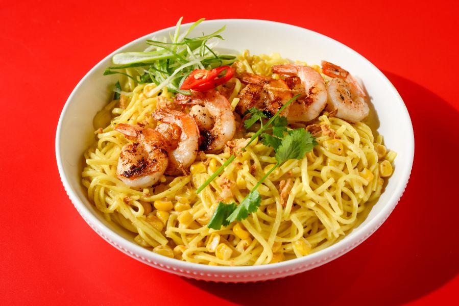 Truffle Garlic Shrimp Noodles